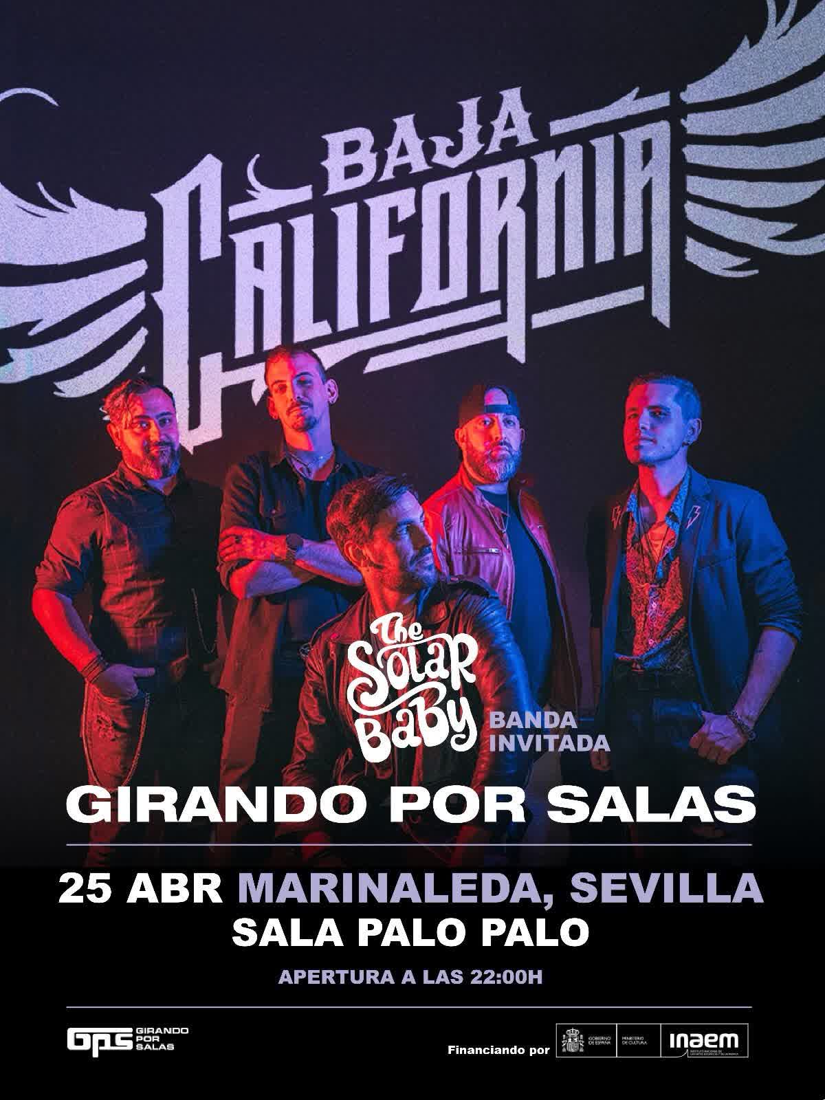 Cartel Sala Palo Palo Marinaleda junto a Baja California
